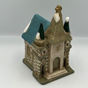 Vintage Ceramic Church House‎ Christmas Village Scene Decor Lighted